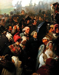 King Louis-Philippe visiting the old battlefield of Valmy, 8th June 1831 (detail) by Jean Baptiste Mauzaisse