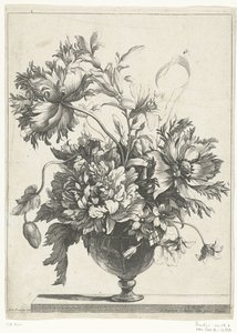 Glass Vase with Flowers by Jean Baptiste Monnoyer