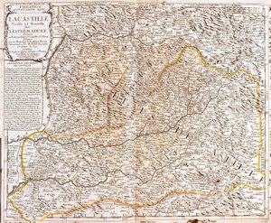 Map of Castile by Jean Baptiste Nolin