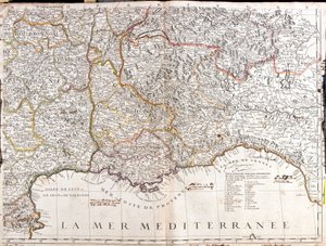 Map of Dauphine and Provence