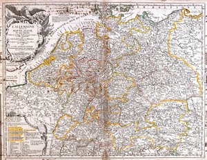 Map of Germany (1703) by Jean Baptiste Nolin