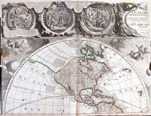 Map of North America by Jean Baptiste Nolin