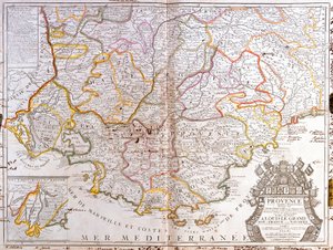 Map of Provence (France)