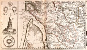 Map of Aquitaine (France) by Jean Baptiste Nolin
