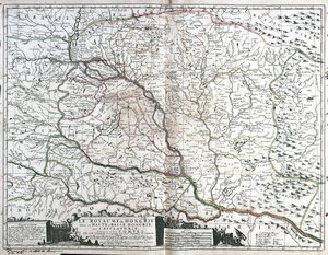 Map of the Kingdom of Hungary by Jean Baptiste Nolin