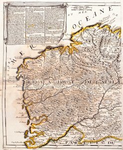 Map of the kingdom of Galicia