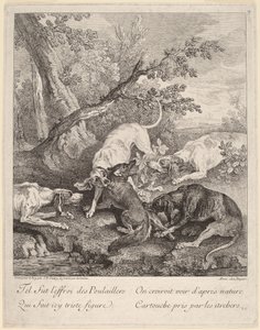 A Fox Attacked by Dogs by Jean Baptiste Oudry