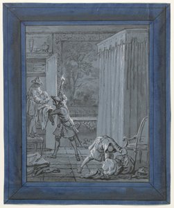 The Husband, the Wife and the Thief (Illustrations for Fables by Jean de La Fontaine) by Jean Baptiste Oudry