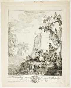 View of the Port of Dieppe by Jean Baptiste Oudry