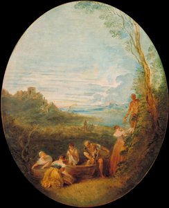 Springtime by Jean Baptiste Pater