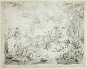 Troops Resting by Jean Baptiste Pater