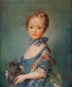 A Girl with Kitten, c1743