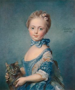 A Girl with a Kitten