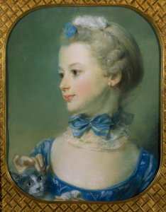 The Little Girl with the Cat (Portrait of Mlle Huquier)