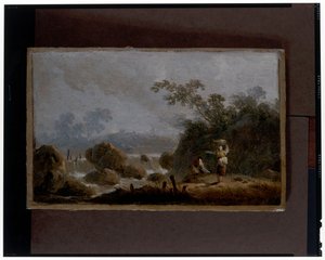 A Pair of Landscapes by Jean Baptiste Pillement