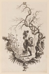 Figure and Bough by Jean Baptiste Pillement