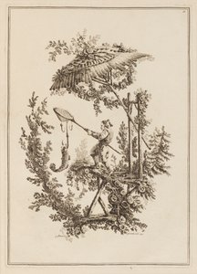 Plate 11, from "Suite de Douze Pêcheurs et Chasseurs" by Jean Baptiste Pillement