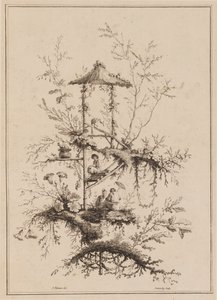 Plate from a Set of Chinoiserie Representations by Jean Baptiste Pillement