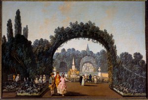 View of the gardens of Benfica in Lisbon in 1785