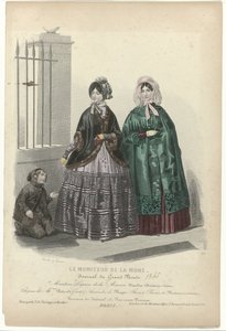 Le Moniteur de la Mode, 1845, No. 95: Manteau & Caprice de la Maison