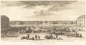 View of the Stables of Versailles Taken from the Second Gate by Jean Baptiste Rigaud