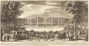 View of the Neptune Basin in the Garden of Versailles by Jean Baptiste Rigaud
