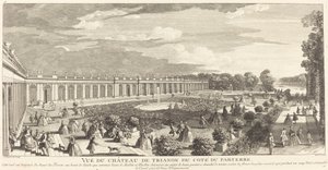 View of the Trianon Castle from the Parterre Side by Jean Baptiste Rigaud