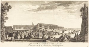 View of the Chateau de Versailles Taken from the Terrace Opposite the Chapel by Jean Baptiste Rigaud