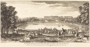 View of the Palace of Versailles from the Orangery Side by Jean Baptiste Rigaud