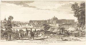 View of the Chateau and Part of the City of Versailles by Jean Baptiste Rigaud