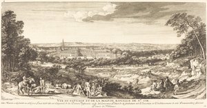 View of the Landscape of the Royal House of Saint Cir by Jean Baptiste Rigaud