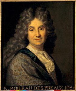Portrait of Nicolas Boileau Despreaux (Boileau-Despreaux) (1636-1711) by Jean Baptiste Santerre