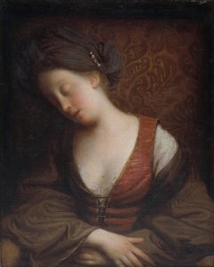Young Woman Sleeping by Jean Baptiste Santerre