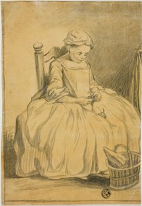Girl Eating Cherries by Jean Baptiste Simeon Chardin