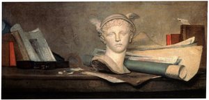 Still Life with Attributes of the Arts by Jean Baptiste Simeon Chardin