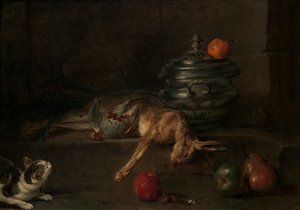 The Silver Tureen by Jean Baptiste Simeon Chardin
