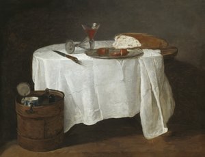 The White Tablecloth by Jean Baptiste Simeon Chardin