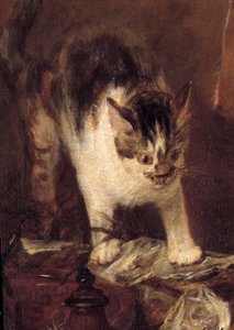 The Still Life Skate of Fish, Oysters, Jug (detail) by Jean Baptiste Simeon Chardin
