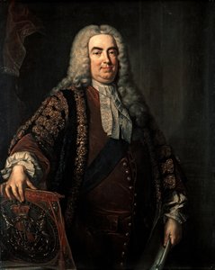 Walpole Robert: First Earl of Oxford (1676-1745), c.1740 by Jean Baptiste Vanloo
