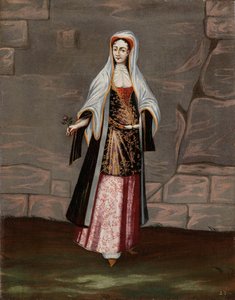 Woman from the Island of Mykonos by Jean Baptiste Vanmour (workshop of)