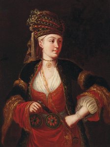 A Lady, Three-Quarter Length, in Oriental Costume