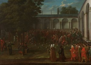Cornelis Calkoen on his Way to his Audience with Sultan Ahmed III