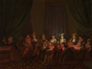 Party of Armenians Playing Cards