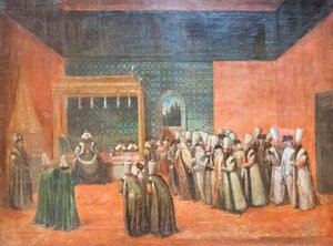 Sultan Ahmed III Receiving a European Ambassador, c.1725