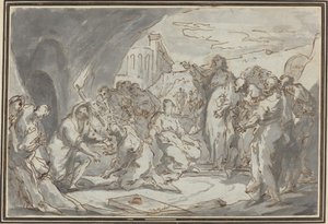 The Raising of Lazarus by Jean Baptiste van Loo