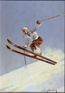 A Skier, c.1930 by Jean Beaudoin