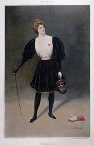 Fencer - drawing by Jean Beraud (1849 - 1935)