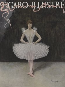The Dancer (Cover of Le Figaro Illustre, February 1895) by Jean Beraud