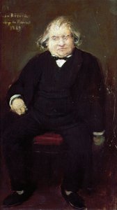 Portrait of Joseph Ernest Renan (1823-1892), French Historian, Philosopher, Philologist and Writer by Jean Beraud