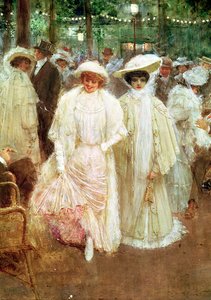 The Gardens of Paris, or The Beauties of the Night, 1905 (detail) by Jean Beraud